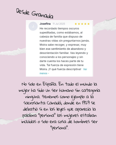 Opiniones sobre "El Hilo de la Encrucijada" Fragmento de la opinión de una lectora sobre "El Hilo de la Encrucijada".